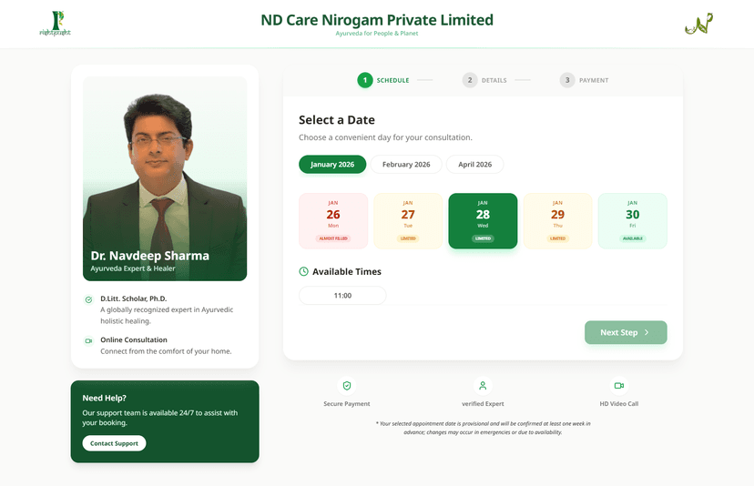 Health Care Booking System